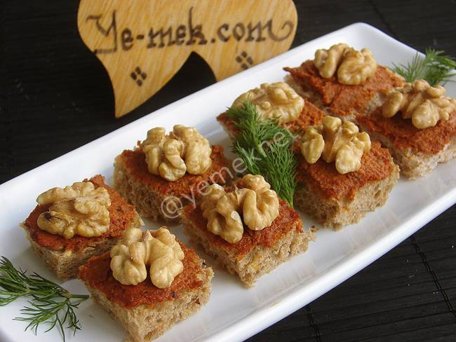 Kahvaltılık Acılı Kanepeler - Yapılışı (2/4) 